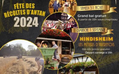 Fete des récoltes d’antan à Hindisheim le 31 Aout 2024